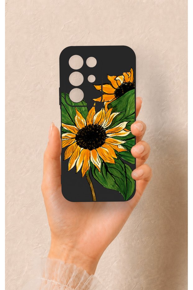 Realme C85 5g Compatible Sunflower Patterned Silicone Case