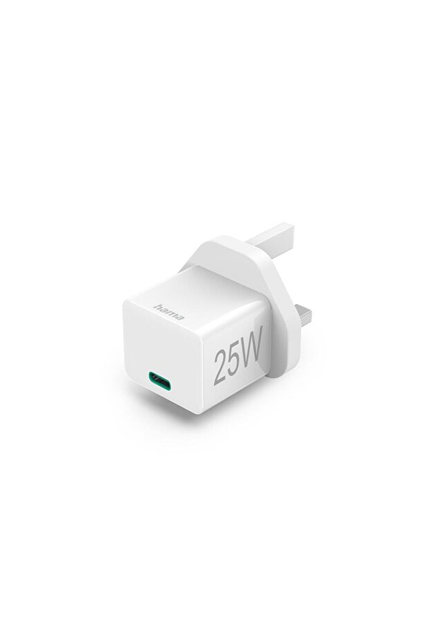 Hama Mini Charger UK,25W,PD/QC ,White