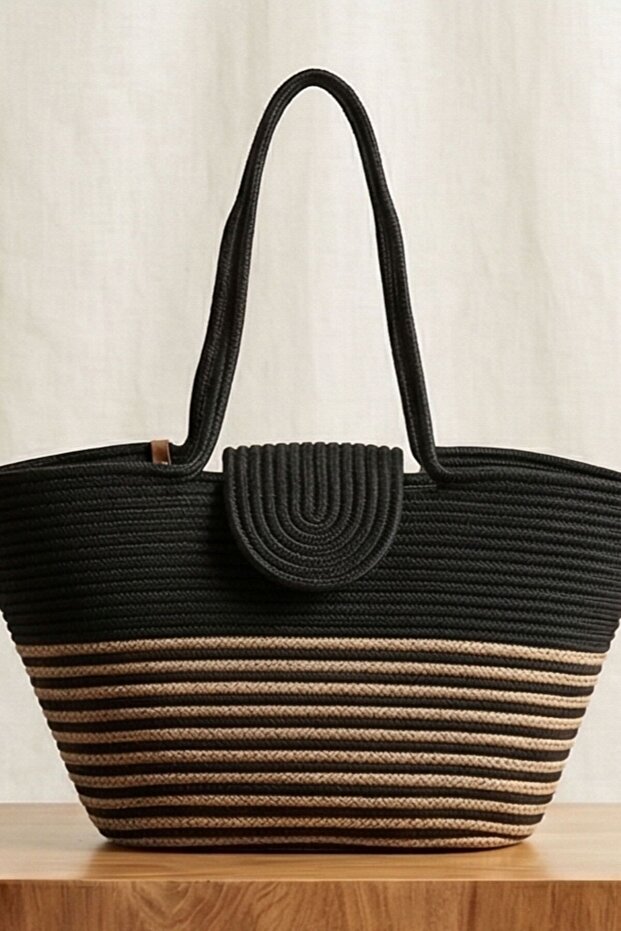 Magnetic Cover Rope Knitted Shoulder Bag - Special Design Women's Shoulder Bag