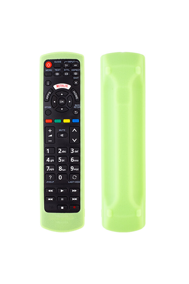 Luminous green Silicone Case For Panasonic Class 1080P Plasma HDTV TV Remote