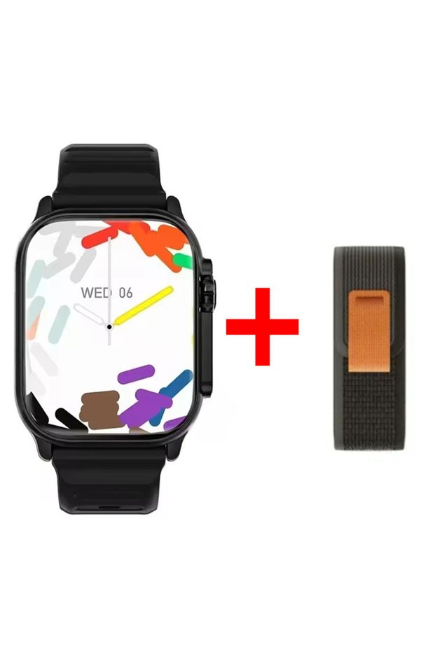 Black and Strap Watch 10 Ultra Smart Watch 49mm 2026 New NFC Men Women GPS Track Bluetooth Call BT M