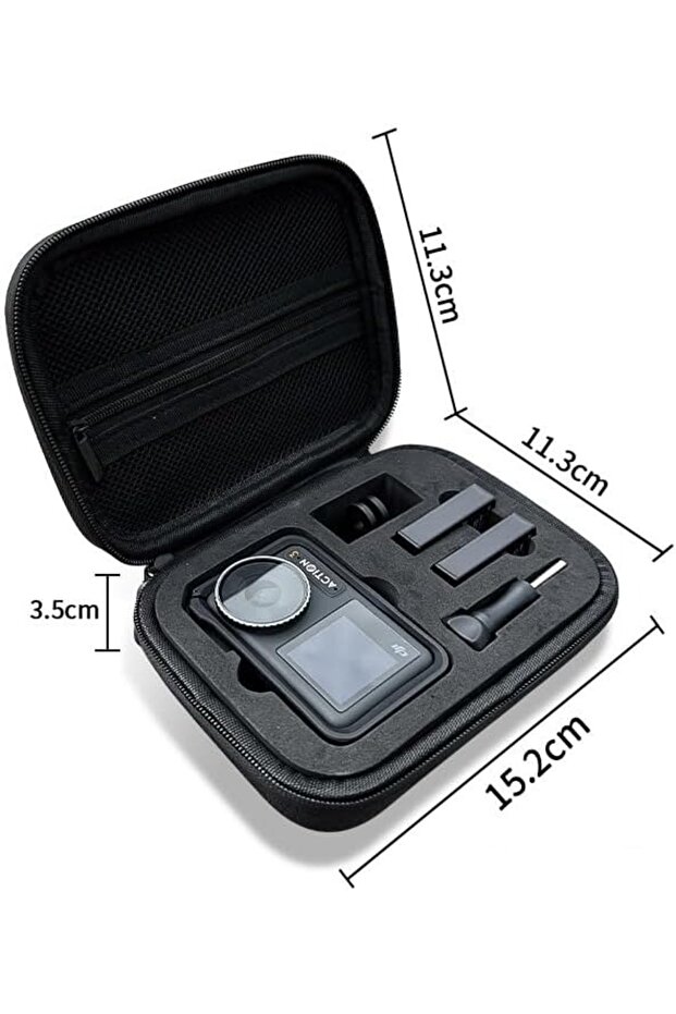 33AC6dabaohei Portable Mini Travel Bag for DJI Osmo Action 3/4/5/6 Waterproof Storage Case Protectiv