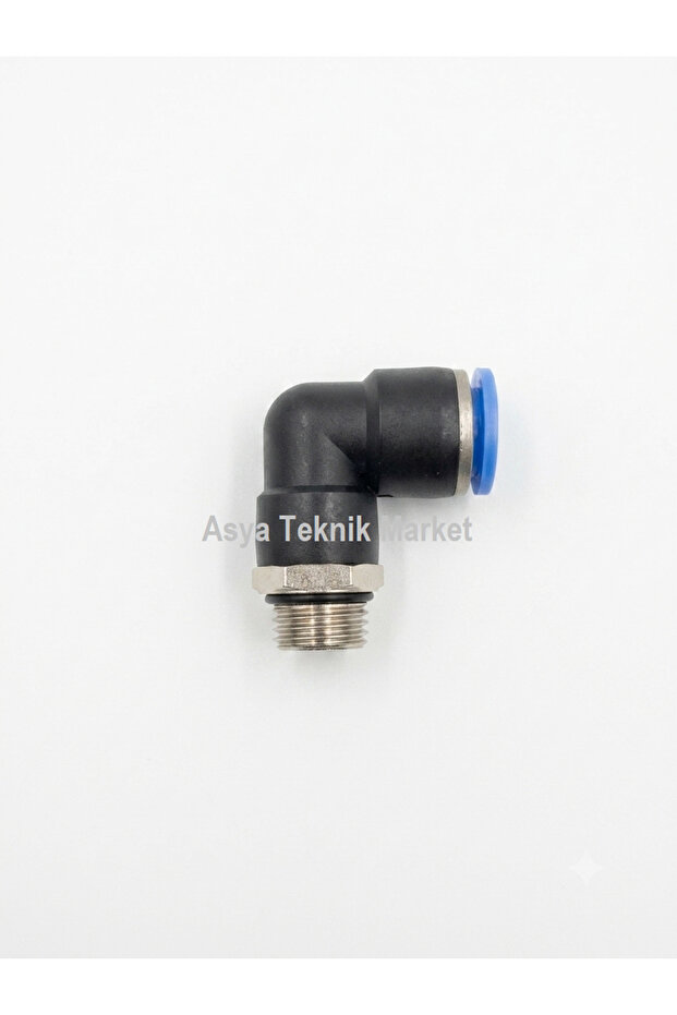 M16x1.5 Çap 10mm (Döner Başlı Pnömatik Dirsek Nipel)