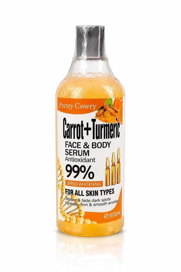 سيروم الجزر والكركم للوجه والجسم – Carrot & Turmeric Face & Body Serum