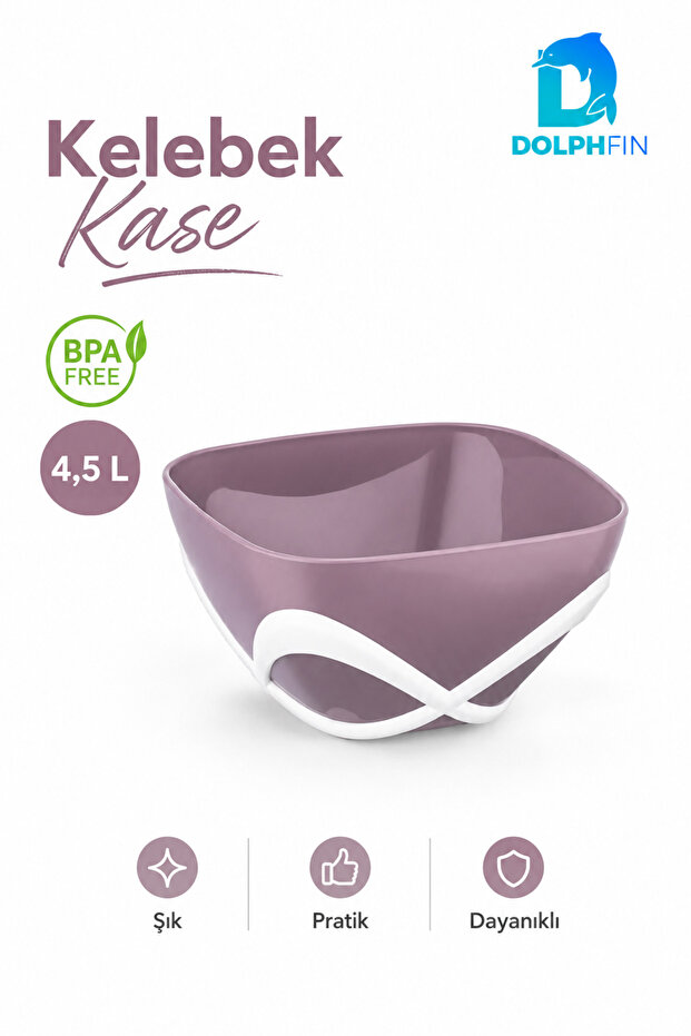 Kelebek Kase 750 ml Bpa Free Decorative Presentation and Snack Bowl