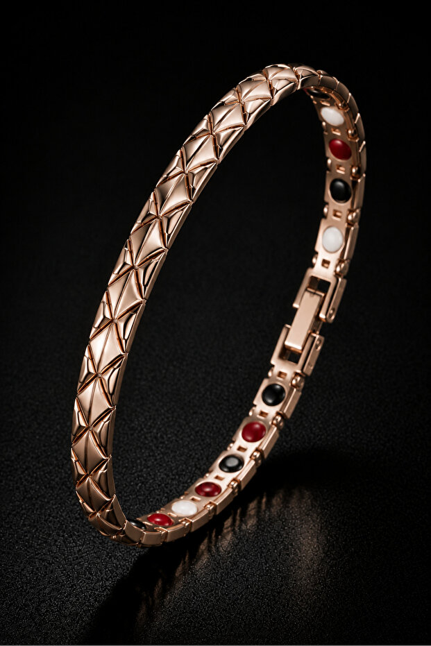 Magnetic Men's Women's Bracelet Copper Plated Germanium Negative Ion Elegant Design