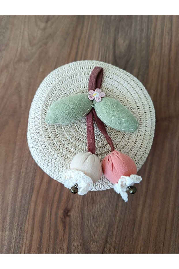 Girl's Mini Round Straw Crossbody Bag with Fruit Figures | Summer Shoulder Bag