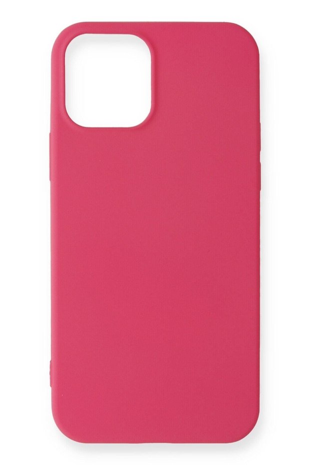Compatible Case for iPhone 12 Pro Yumuaşk Colorful Flexible Premium Rubber Silicone - Pink