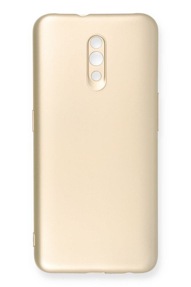 Compatible Case for Oppo Reno Yumuaşk Colorful Flexible Premium Rubber Silicone - Gold