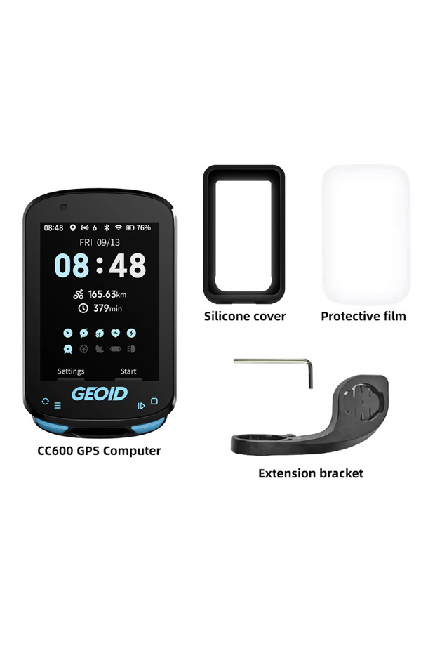 CC600 Computer Set3 GEOID CC600 Color Screen Bike Computer Smart Navigation GPS Wireless Bicycle Spe