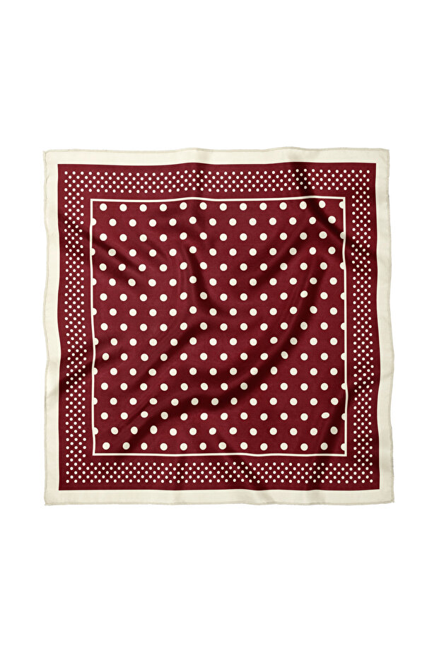 Polka Dot Patterned Scarf / Bandana 70X70Cm