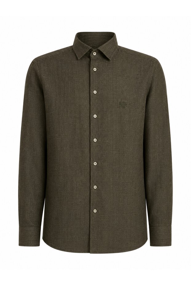 Etr% 100 Etronun Linen Shirt