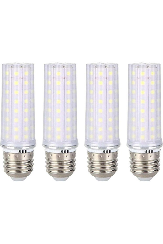 8W LED Corn Bulbs, 2700K Warm White, E27 Edison Screw Light Bulbs (Pack of 4)
