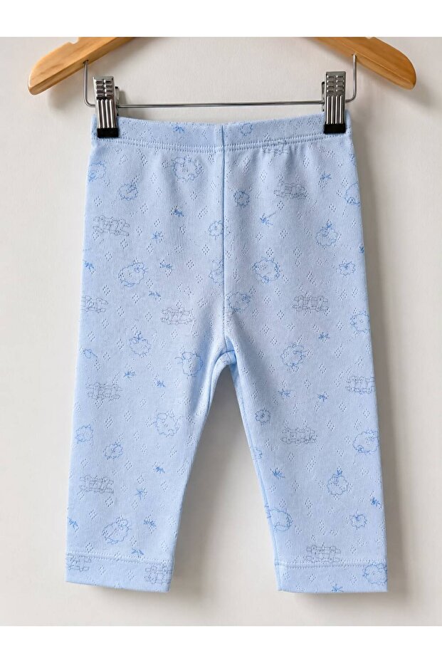 H&C 100% Cotton Jacquard Lamb Pattern Baby Single Bottom Pants 0-36 Months