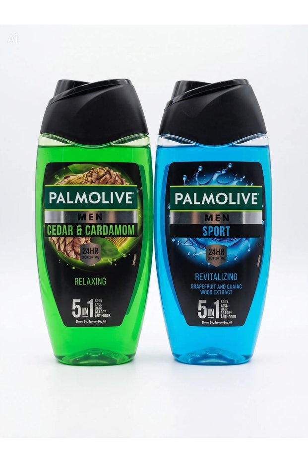 Men's Shower Gel Double Advantage Set (Cedar & Cardamom 250ml + Sport 250ml)