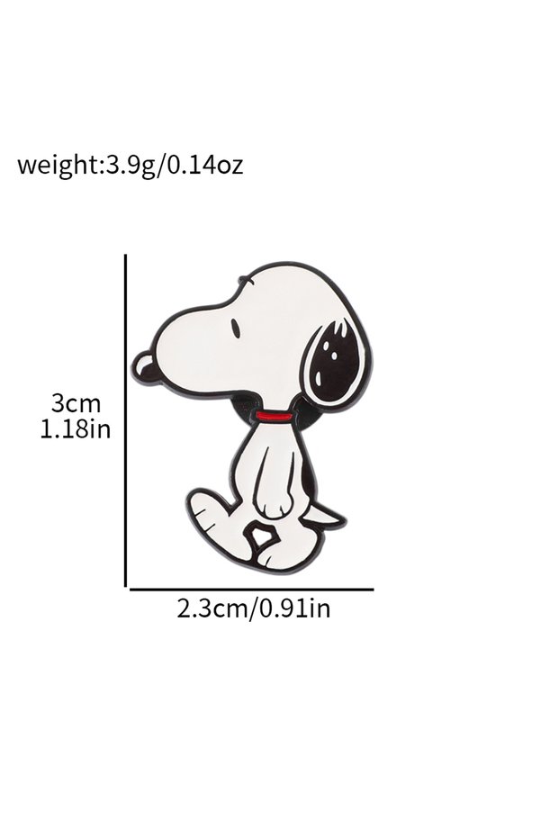 Bandai Cartoon Badges Snoopy Enamel Lapel Pins Cute Cartoon Woodstock Brooch Badges Collectible Dog