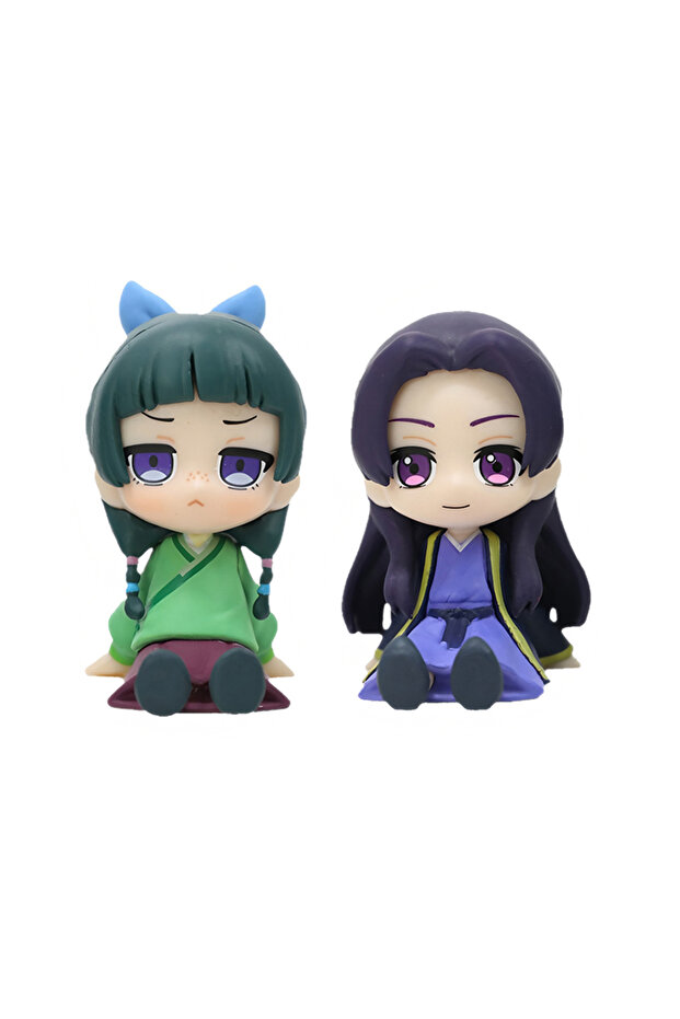 Bandai 2PCS Q Version The Apothecary Diaries Maomao Jinshi Mini Anime Figure Toy Periphery Kawaii S
