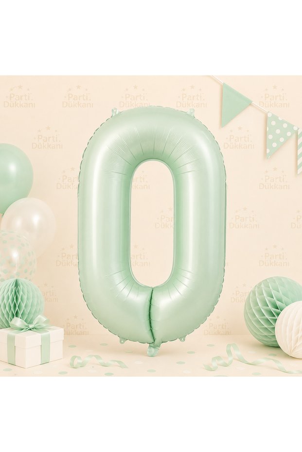 16 Inch 36 cm Green 0 Number Foil Balloon Birthday Age Balloon Party Decoration