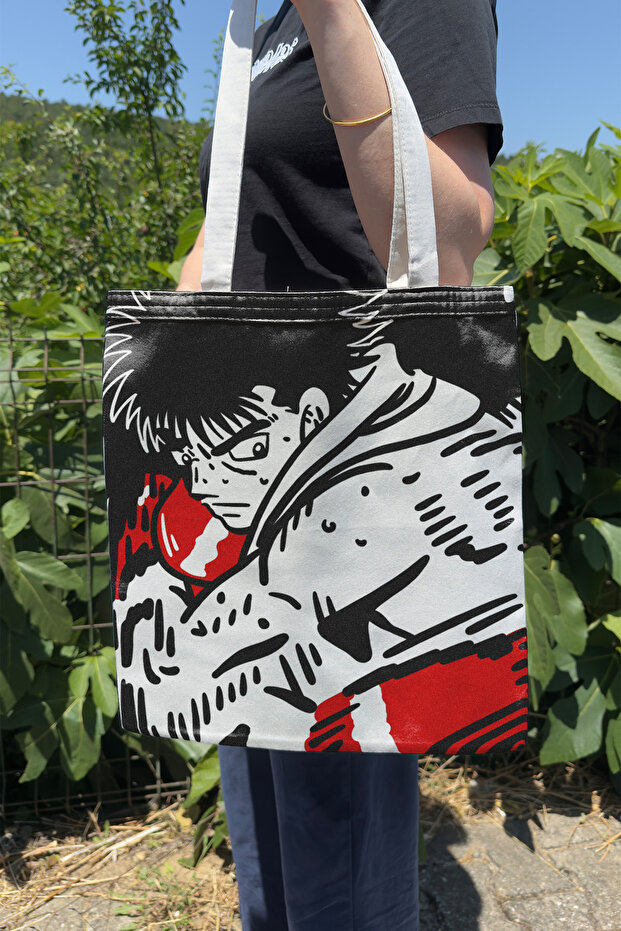 Hajime No Ippo V2 Summer Winter Double-Sided Canvas Printing Tote Bag Anime Bag