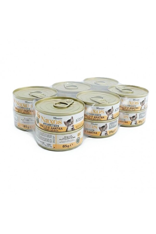 Kitten Wet Cat Food Mousse Chicken & Duck 85g x 12 Cans | Grain Free Premium Nutrition with Pomegranate, Spirulina Algae & Salmon Oil | Complete Balanced Food for Kittens 3 Months to 1 Year