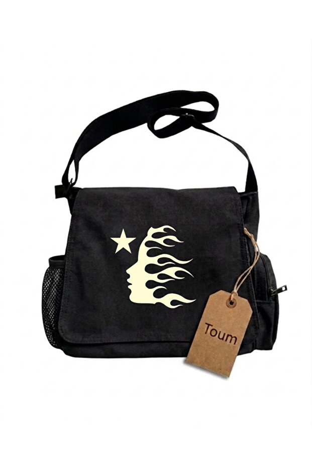 Hellstar Streetwear Printed Unisex Messenger Bag