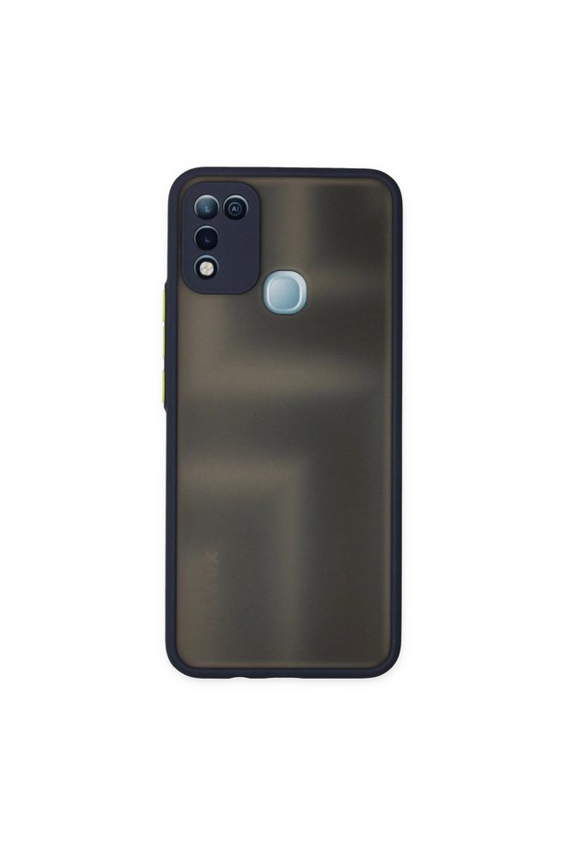 Infinix Hot 10 Play Case Montreal Silicone Cover - Navy Blue