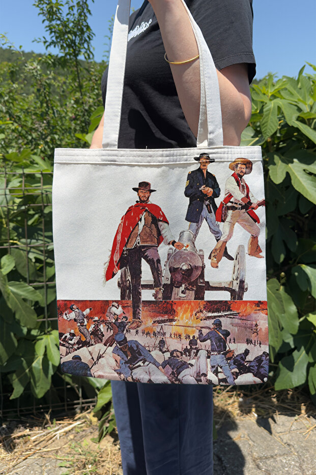 Good Bad Ugly V4 Double Sided Summer Winter Canvas Print Tote Bag