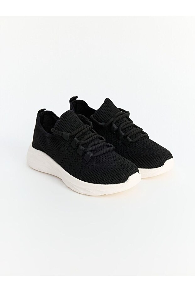 Lcw Steps Black Mesh Women's Sports Shoes
