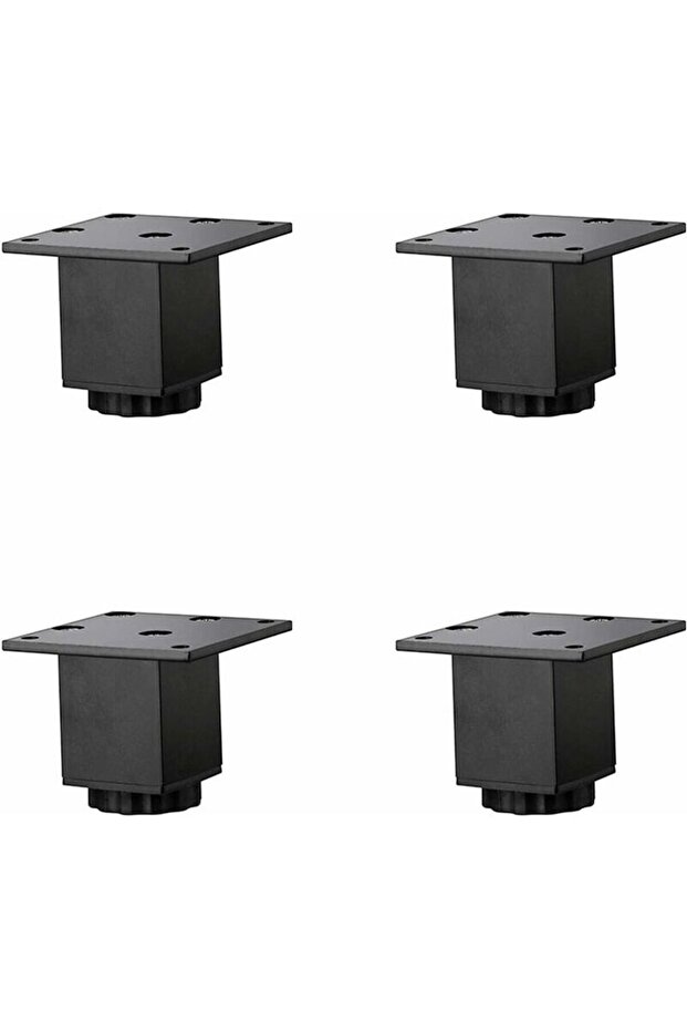 4-piece (5 cm/2 inch) height-adjustable aluminum furniture legs, suitable for coffee tables/sofas, bathroom/washbasin cabinets, etc., height range...