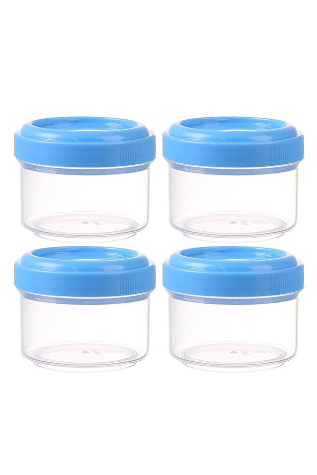35ml clear plastic condiment jars with swing lids (8 jars per pack)
