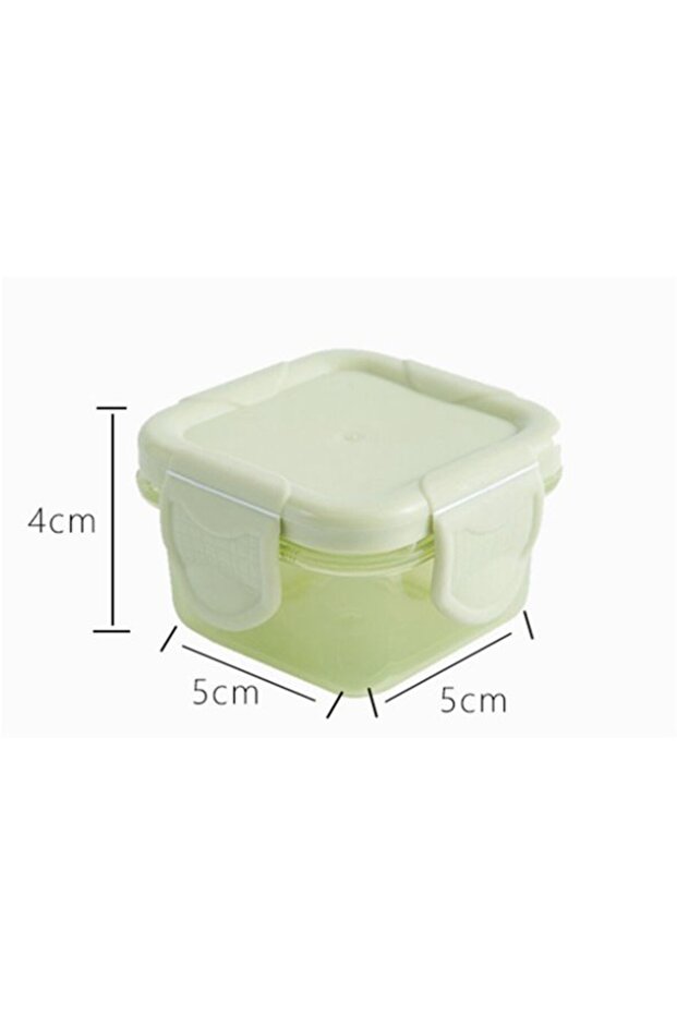 Suitable for Mini Food Storage Containers Sauce Bowl Lid 4 Pieces Dressing Cups Salad 5x5x4cm