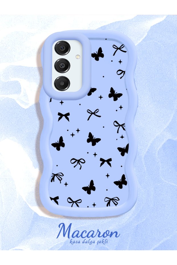 Samsung Galaxy A16 4G/5G Compatible Slim Butterfly Bow Printed Soft Structure Case for Daily Use
