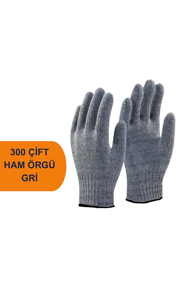Ham Örgü İş Eldiveni Gri - 300 ÇİFT