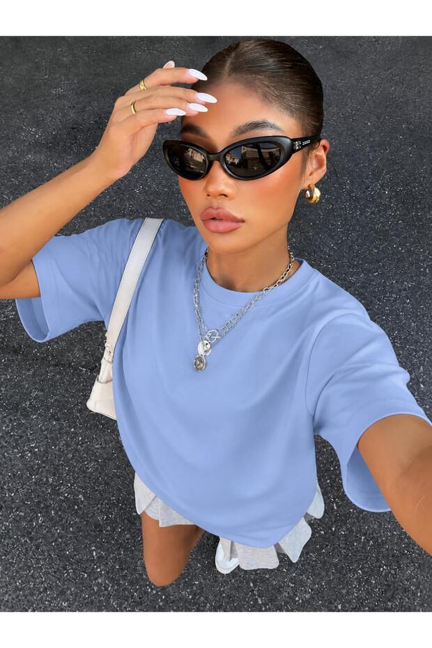 100% Cotton Oversize Fit Crew Neck T-Shirt