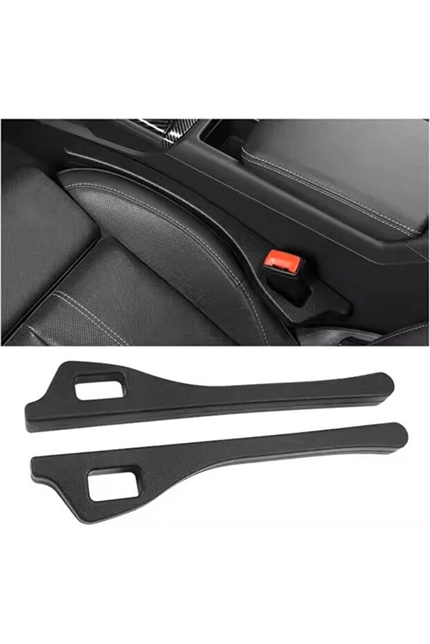 Car seat cushions - Universal seat opening storage solution - 44.5 cm long with side pockets - Black, for all interiors - Tool - free installation...