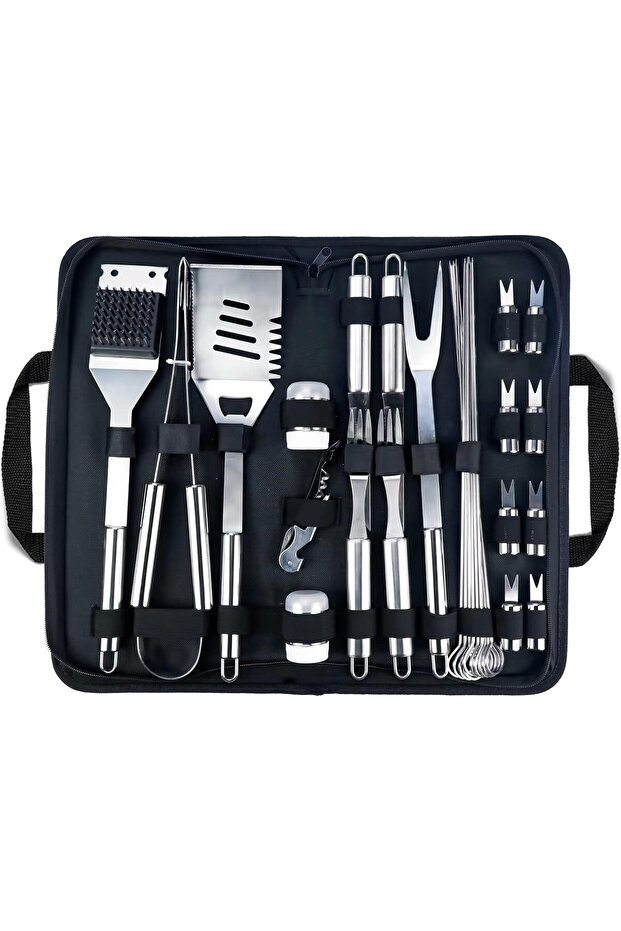 BBQ Tool Set - 29-piece Storage BBQ Tool Set