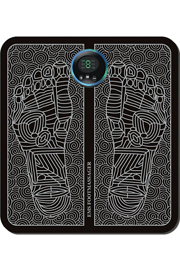 Electric foot massager with low-frequency pulse muscle stimulation (EMS) technology, foot massage pad, EMS leg shaping foot massager.