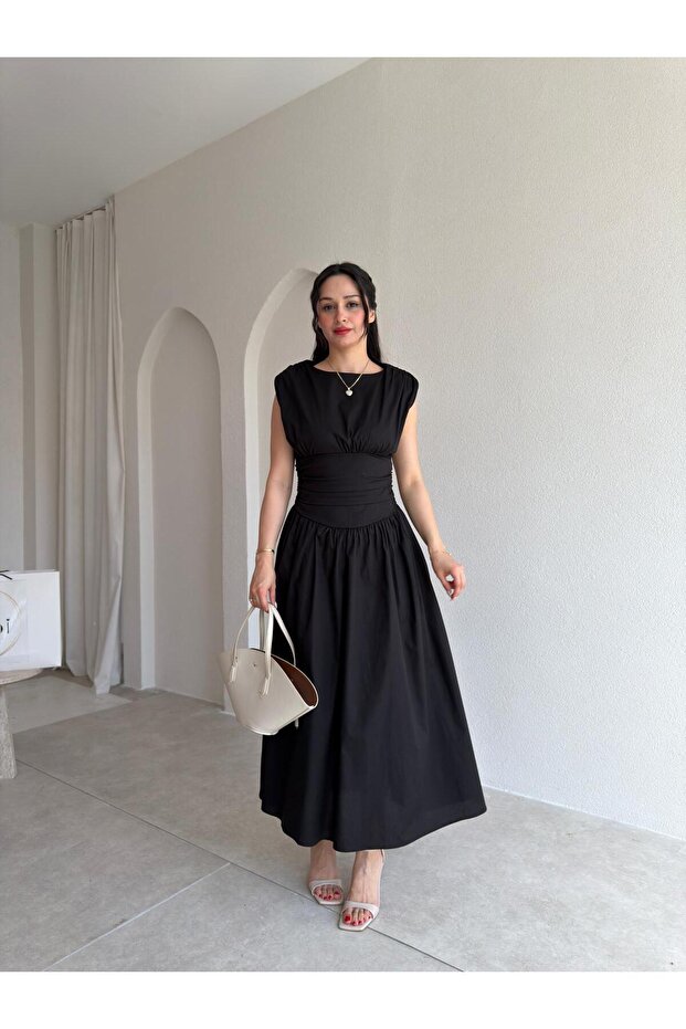 Goat Midi Dress 5512 - Black