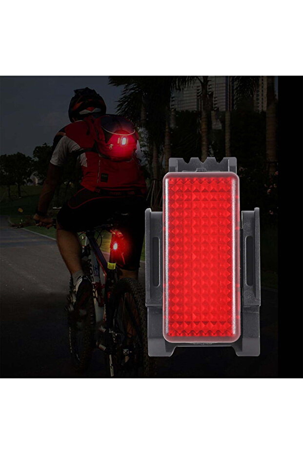 Bicycle taillight - USB Recharge - ultra-bright lumens - cycling safety accessory - high visibility - For multiple scenarios - red