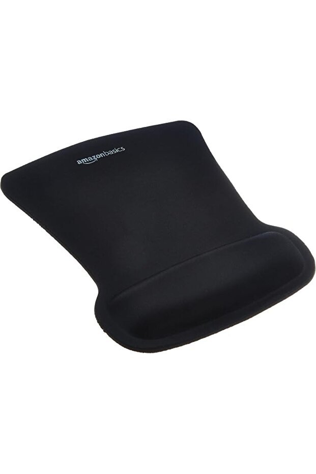AmazonBasics Gel Computer Mouse Pad with Wrist Support Rest