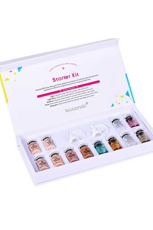 Ibcccndc Booster Skin Strengthening Skin Care Serum Set and Bb Glow Lasting Foundation Set