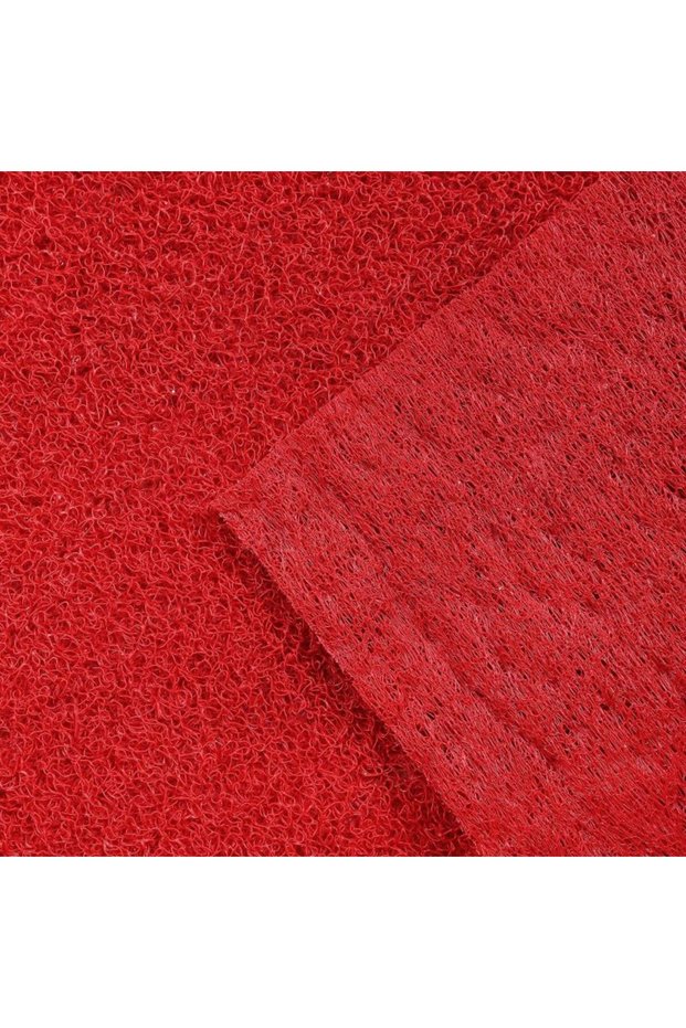 Curly Mat - 12 mm 100 cm Height - 1 Meter - Red