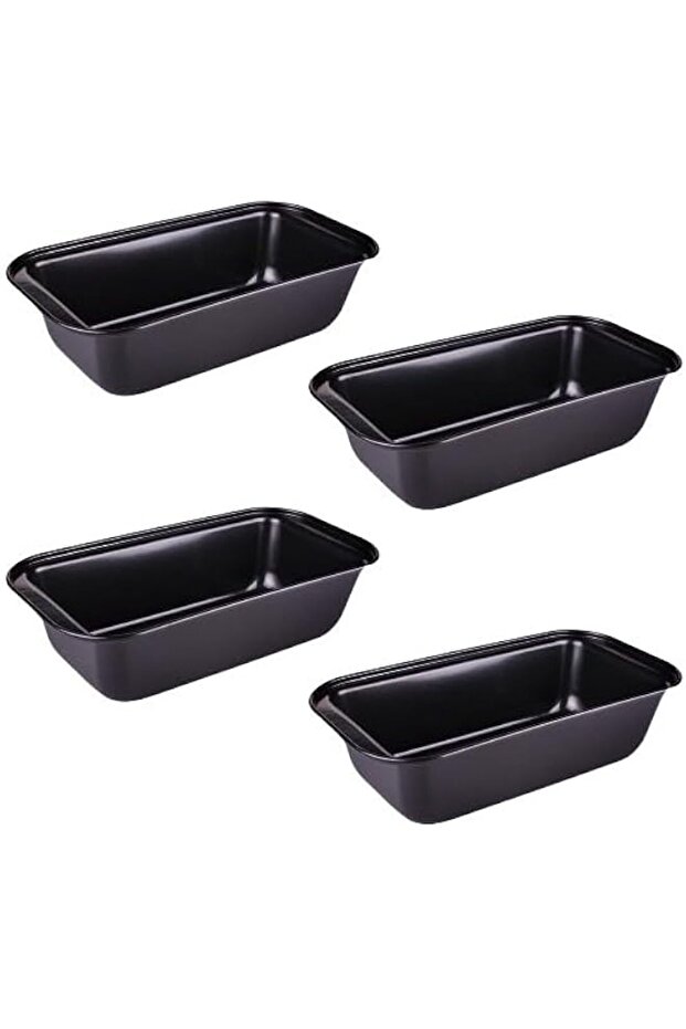 (4 Pieces) No-Stick Carbon Steel Toast Pan-Bread Mold Bakeware Rectangular Cake Bread Loaf Pan Baking Mold Kitchen Cupcake Tools