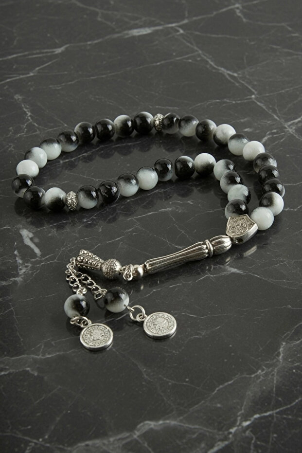 Glass Stone Prayer Beads 8 mm