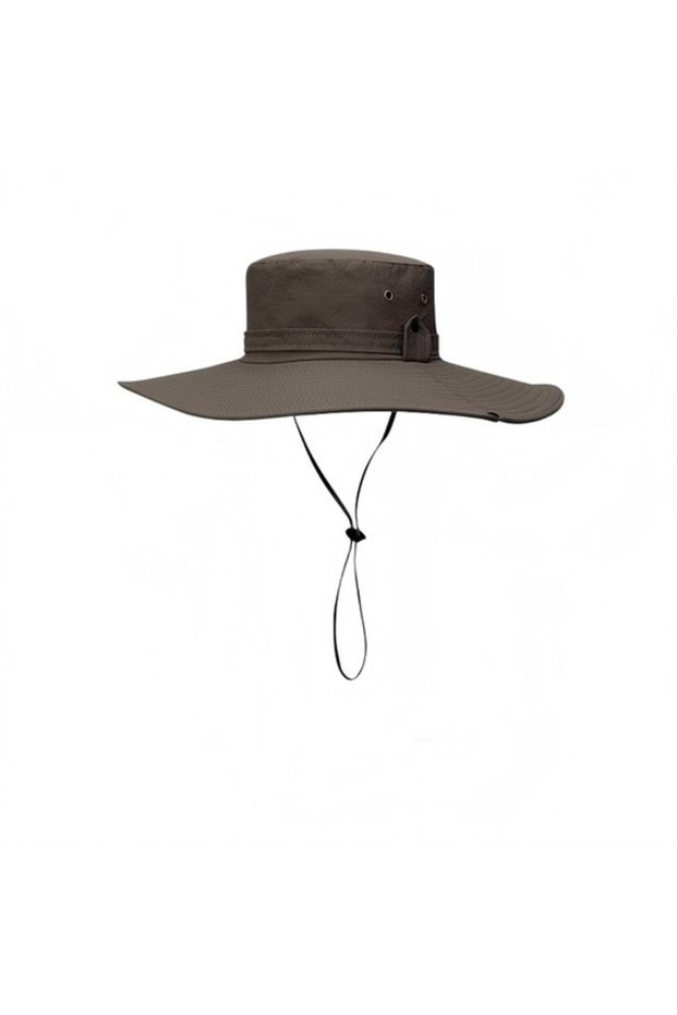 Waterproof fisherman hat khaki UV outdoor fishing.