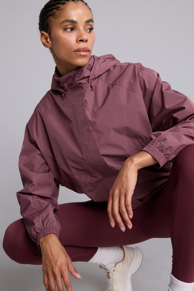 Windproof Regular Fit Raglan Sleeve Hooded Raincoat C4949Ax26Au