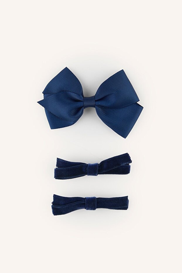 School Girl Bowknot 3-Piece Hair Clip I2696A8Ns