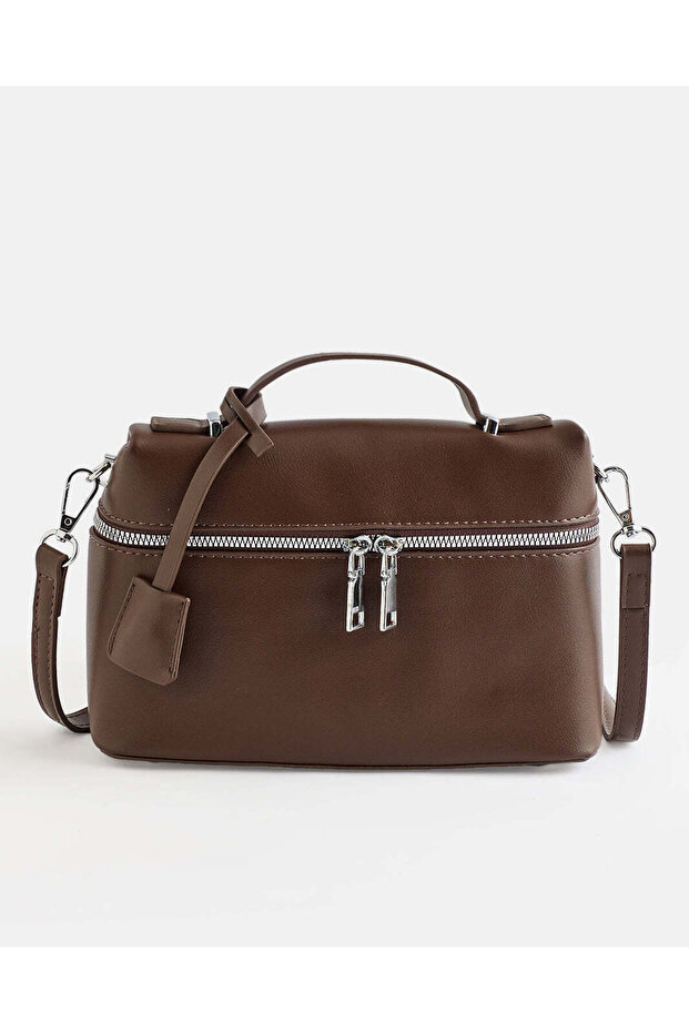 Women Brown Embellished Messenger Bag