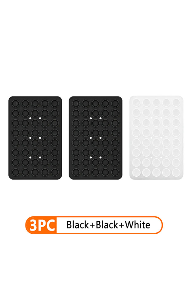 3pcs Set 5 Silicone Suction Cup Phone Holder Multi-Functional Anti-slip Mobile Fixture Pad Double Si