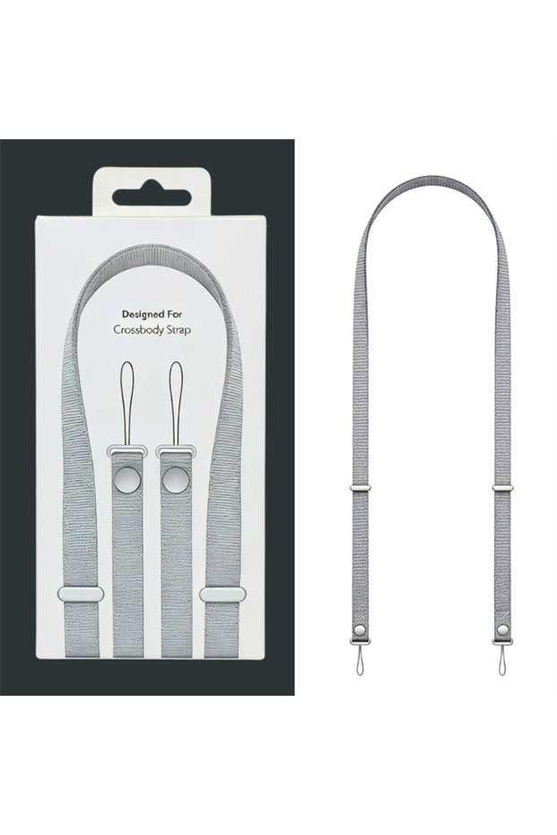 Gray Orginal Adjustable Magnetic Phone Lanyard Anti-loss Durable Phone Crossbody Lanyard Woven Neck